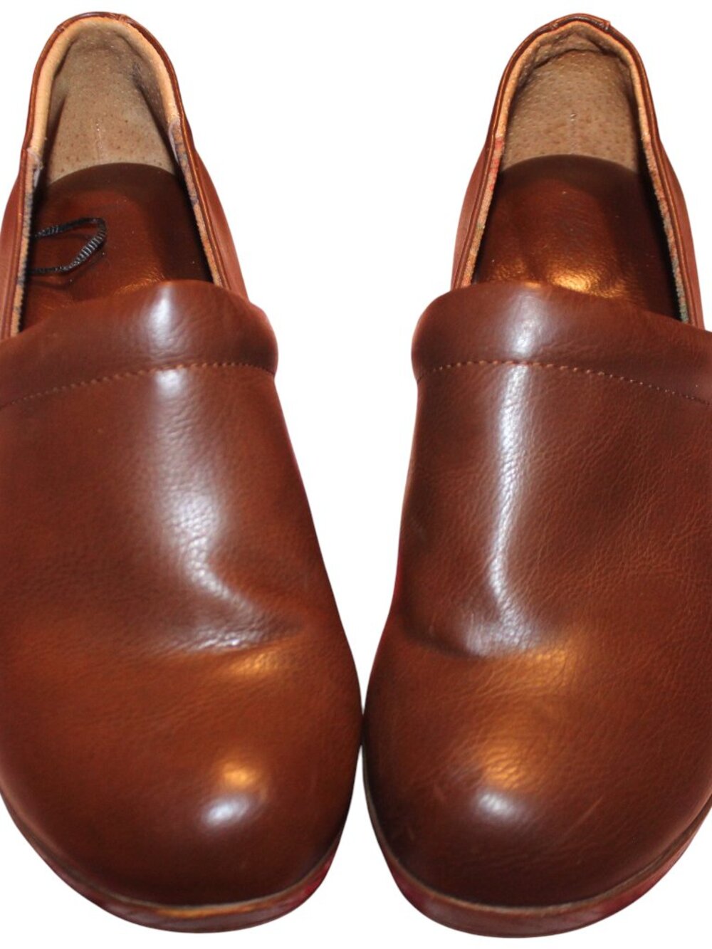 b.o.c. Born Concept Brown Faux Leather Platform Clogs 9M